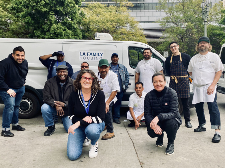 LA Family House van with 10 people in-front