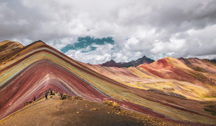 Peru painted mountains