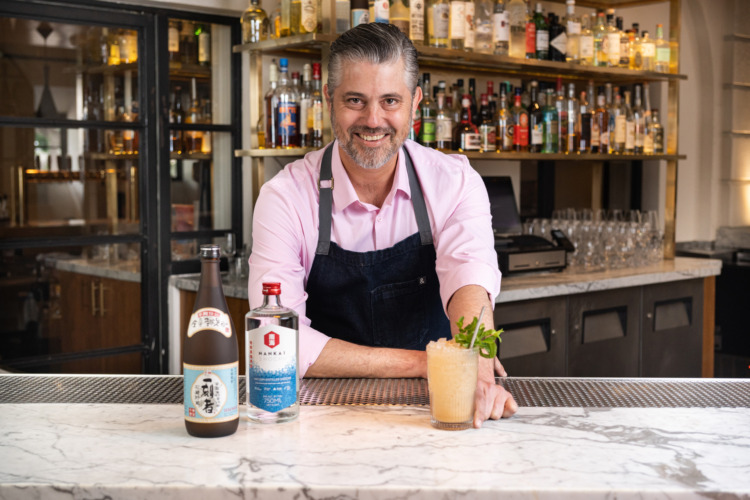 bartender tobin shea smiling