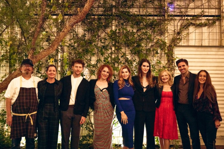 cast and crew of film with amy and neal fraser