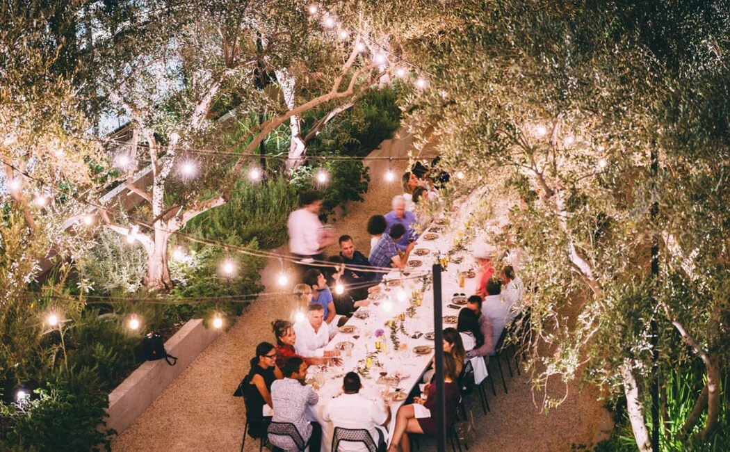 Group Dining in The Garden at Redbird | Vibiana