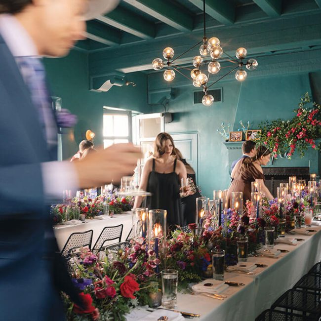 Setting the stage in the Cardinal's Quarters at Redbird | Vibiana