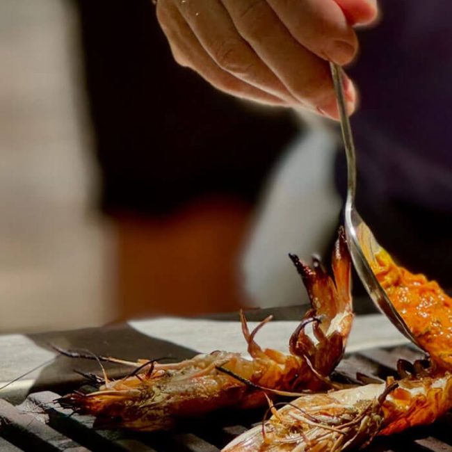 The culinary team preparing dishes in The Garden at Redbird | Vibiana