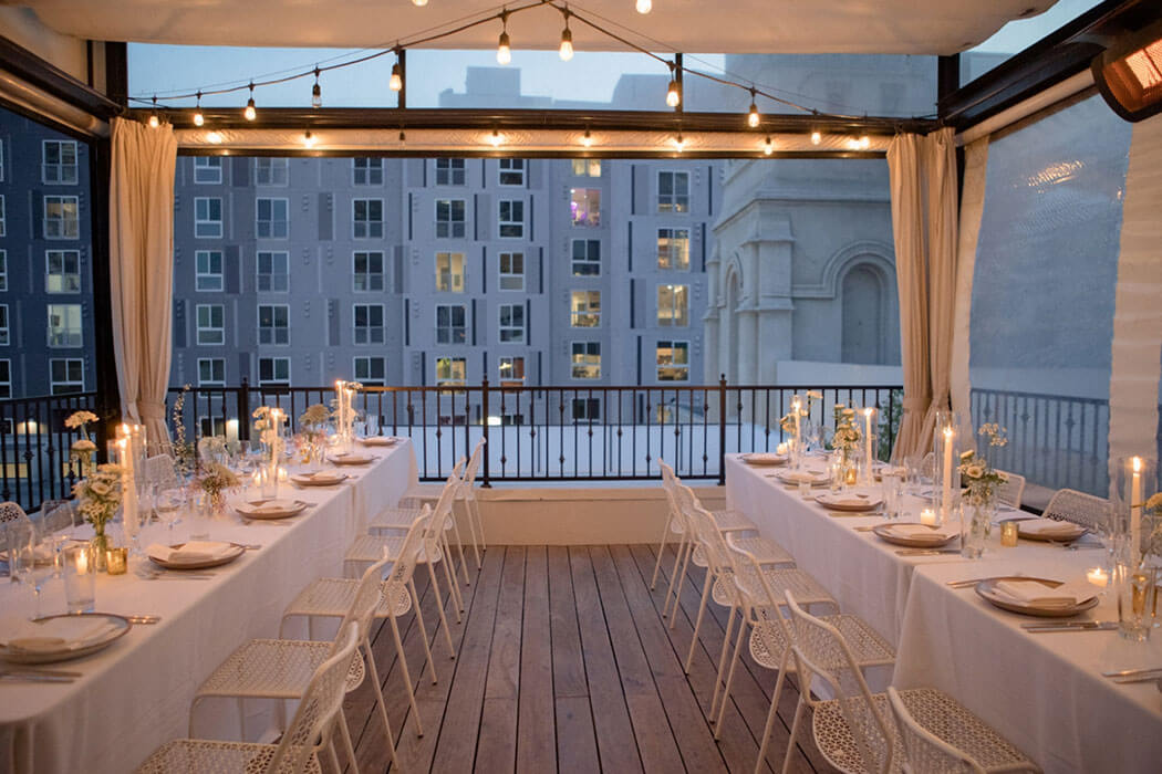 A table layout option for The Nest at Redbird | Vibiana