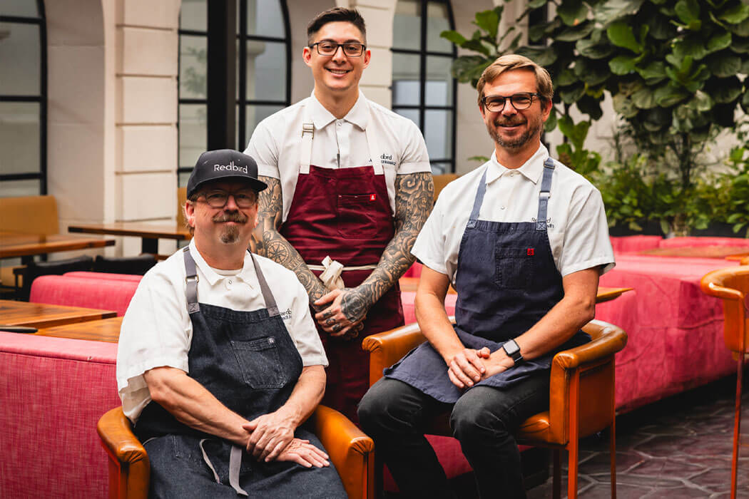 Chef Neal Fraser and his culinary team at Redbird | Vibiana
