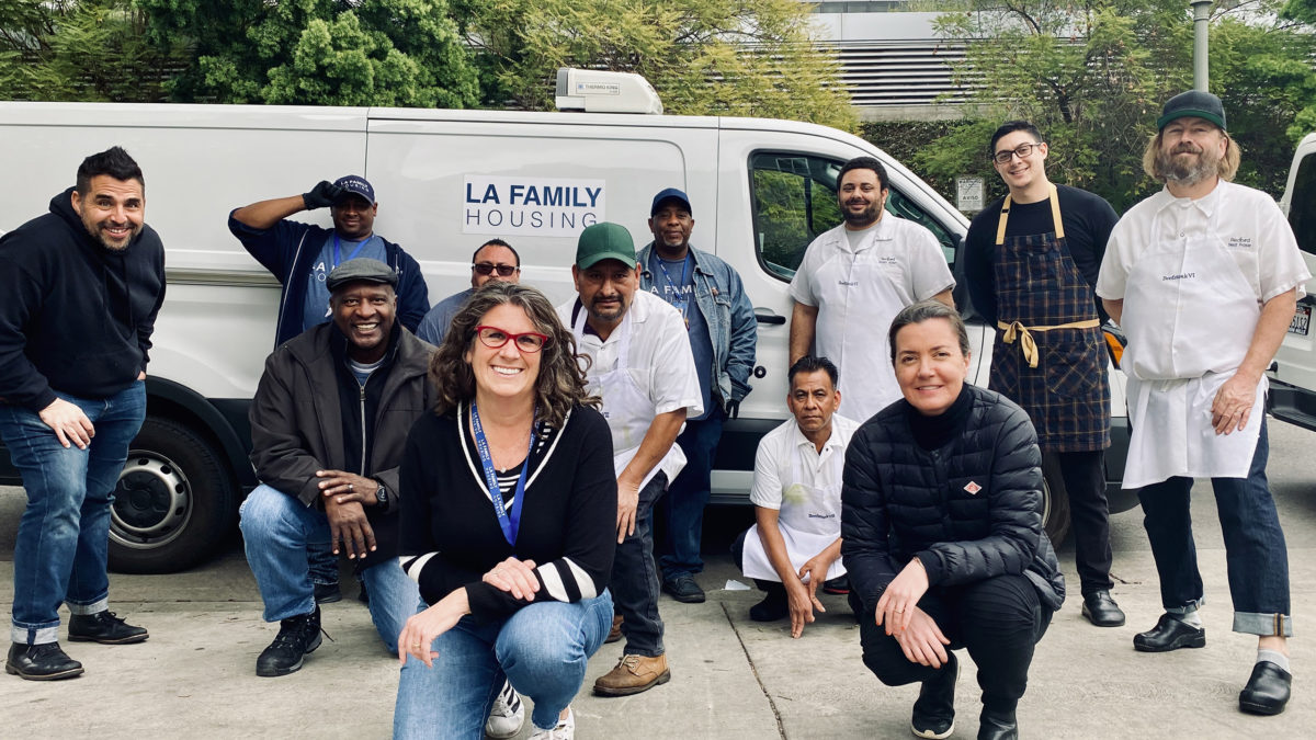 LA Family House van with 10 people in-front
