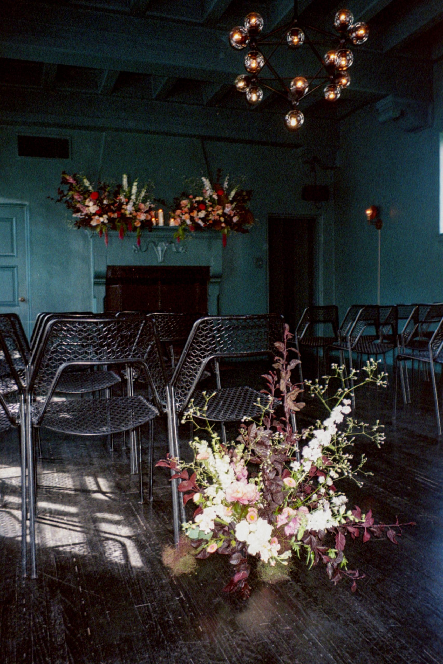 chairs set for a wedding