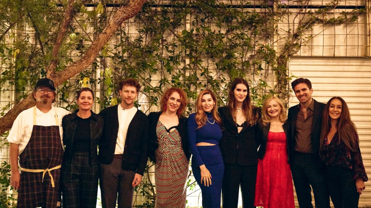cast and crew of film with amy and neal fraser