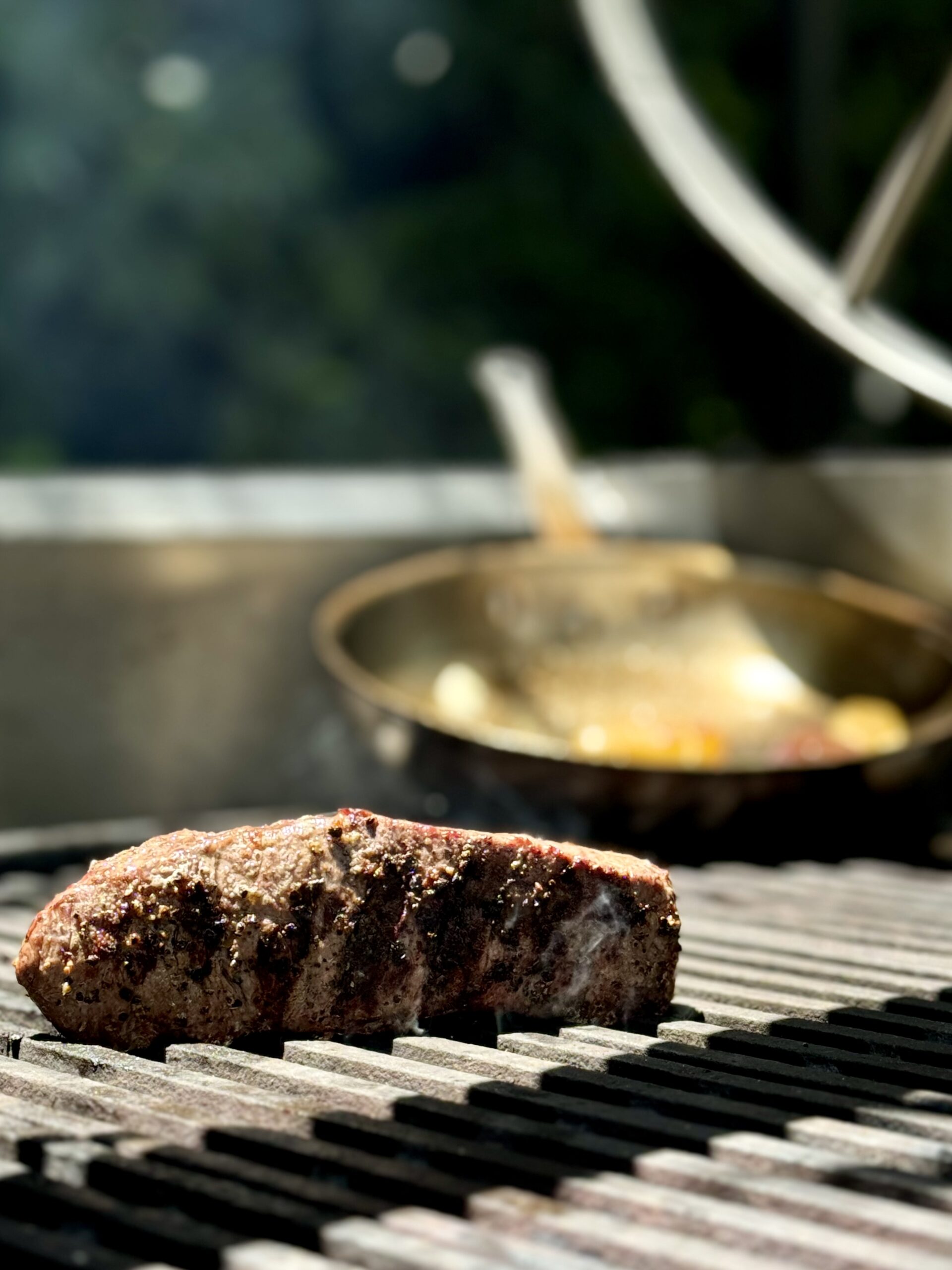 steak on a grill